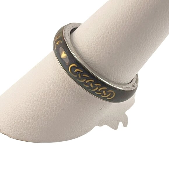 Celtic Knot "Eire" Ring Size 8.5 Stainless Steel Multicolor - Picture 9 of 13